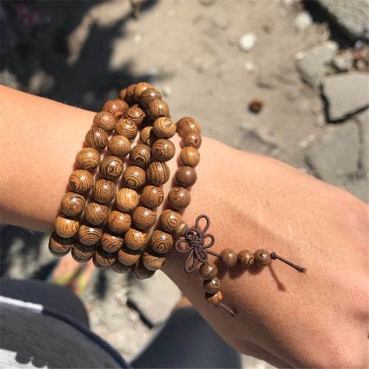 108 rosary chicken wings wooden bracelet - HD Wireless Product #1