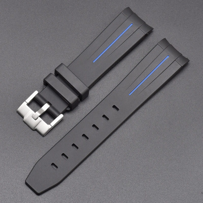 Mercury Arc Rubber Watch Strap Men's And Women's Waterproof 20mm 36b75866 31e6 4d93 b6e3 8131c35aa175