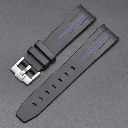 Mercury Arc Rubber Watch Strap Men's And Women's Waterproof 20mm 36b75866 31e6 4d93 b6e3 8131c35aa175