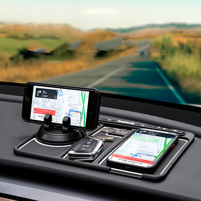 Non-Slip Car Phone Pad For 4-in-1 Car Parking Number Card Anti-Slip Mat Auto Phone Holder Sticky Anti Slide Dash Phone Mount 