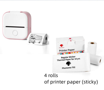 Portable Mini Thermal Label Printer Home Photo Printer Student Wrong Question Printer Bluetooth-compatible Mini Label Printer Price Tag - 图片 14