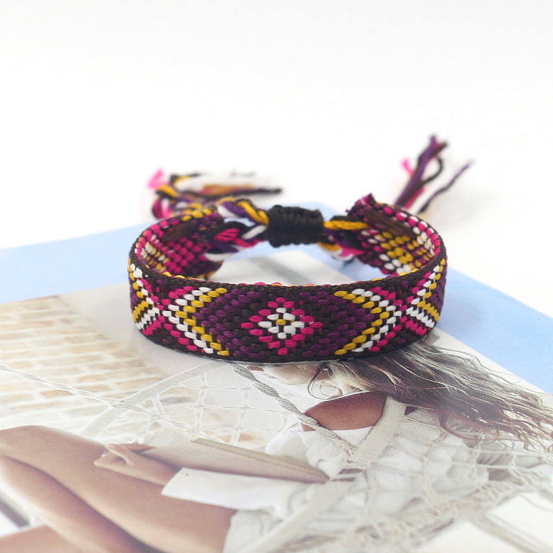 Bohemian Color Woven Bracelet Wristband For Fans 36cd41bb 30a9 4de6 ad39 a7389984c3a9