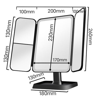 Thin Large Double Door Folding Makeup Mirror 36e5e166 f7c4 4812 a241 0c31480292bb trans