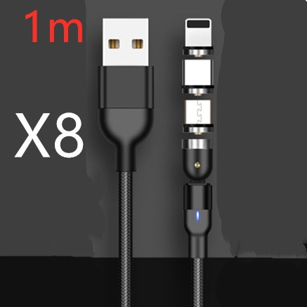 Magnetic Data Cable 540 Degree 180 Degree Rotating Charging Cable Blind Suction Three-in-one Bent Magnetic Cable - 图片 31