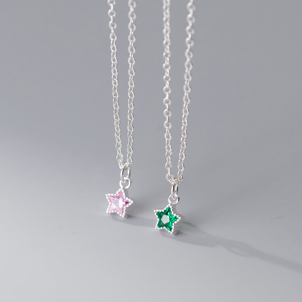 S925 Sterling Silver Diamond Five-pointed Star Necklace Ins Style Design Temperament Neck Jewelry Women 36f33636 166a 4c72 a8