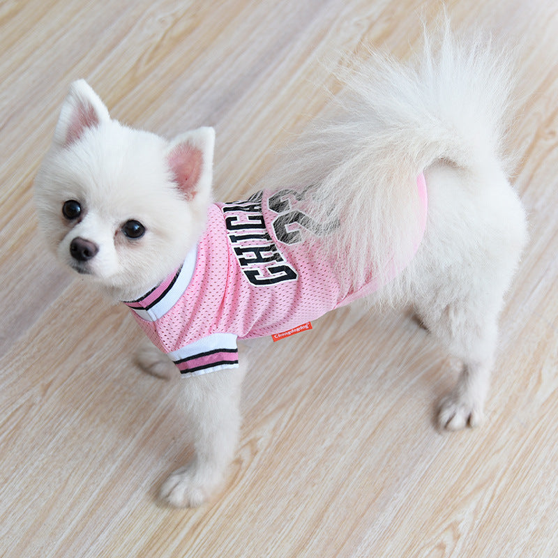 Pet Clothes Basketball Vest Large Mesh Summer Dog Clothes 36fcfeff e96a 446f 9295 871e5fbca61a
