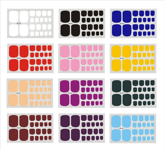Finished foot nail stickers 3705339029370