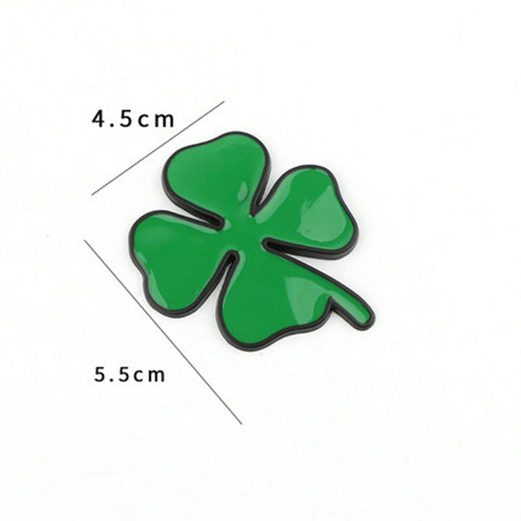 Car Personality 3D Four-leaf Clover Size Metal Car Body Sticker Cover Scratches Decorative Sticker Label 3705c130 acc4 403a 8