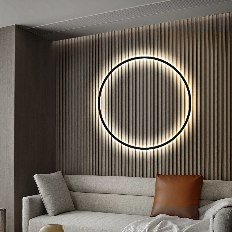 Minimalist Round Bedroom Bedside Lamp Wireless Living Room Sofa Background Wall Hotel Decorative Wall Lamp 370f1fb4 417c 455d
