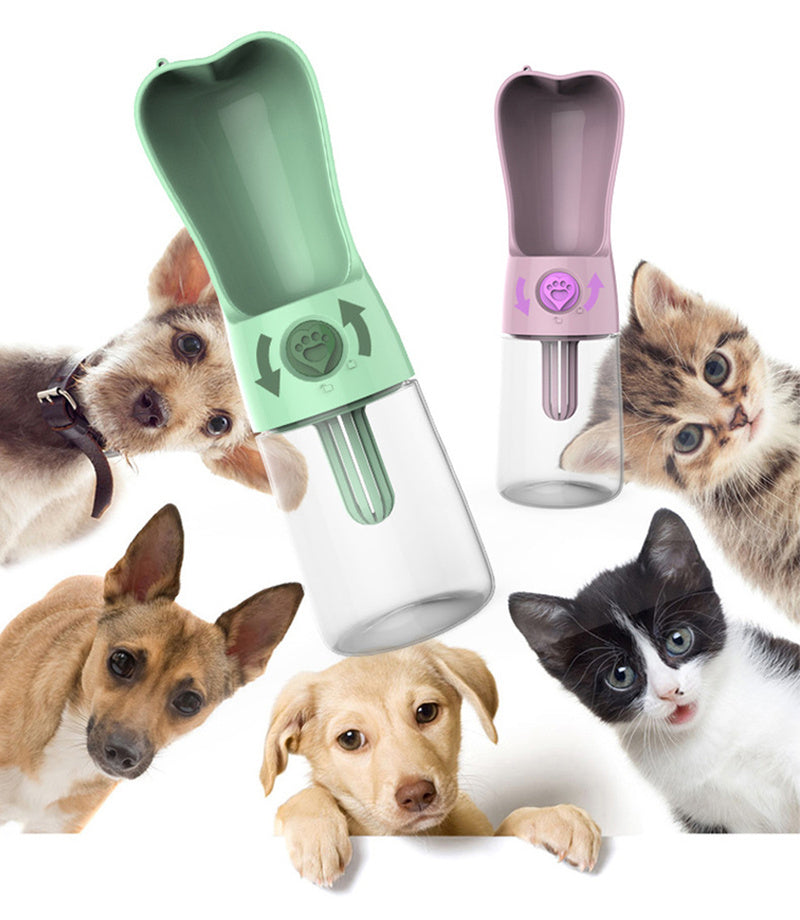 Pet Dog Cat Water Bottle Portable Feeder 3711552975314
