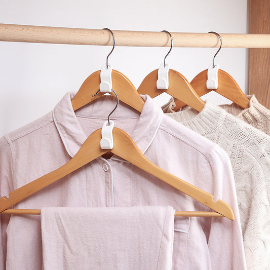Plastic Closet Stack Hanger Rack Multi-function Wardrobe Space-saving Hanger Hook Coat Hook Bedroom Storage Wardrobe Organize