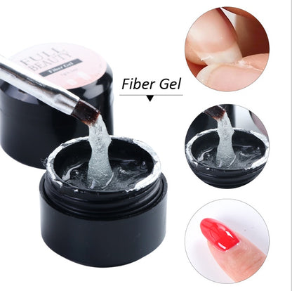 Creacked Repair Glue Nail Fiber Silk Extension Gel Fiberglass Poly UV Builder Gel Polish Manicure Art Prolonged Tool 37191054