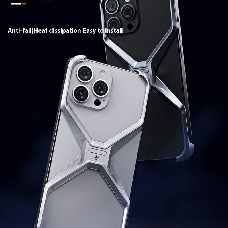 Aluminum Alloy Case New Hollow-out Frameless Heat Radiating Phone Shell 372277a7 a4eb 49c8 879c b0355d41f1c2