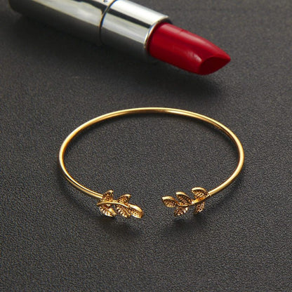 Tocona  T Fashion Bohemia Leaf Knot Hand Cuff Link Chain Charm Bracelet Bangle For Women Gold Bracelets Femme Jewelry 6115 37
