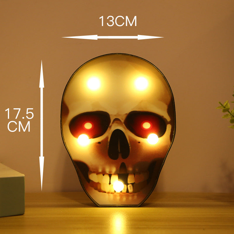Halloween Lights Decoration LED Light Pumpkin Spider Bat Skull Outdoor Decorative Modeling Room Lights Decor Helloween Party 