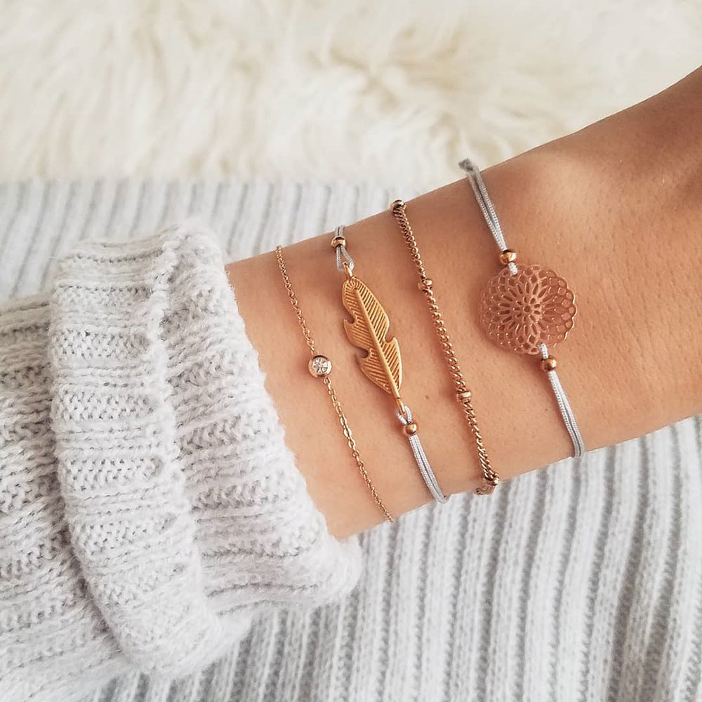 Bohemian Bracelets & Bangles Set Vintage Bead Boho Charm Bracelet For Women Jewelry Accessories Pulseras Mujer Bijoux Femme 3