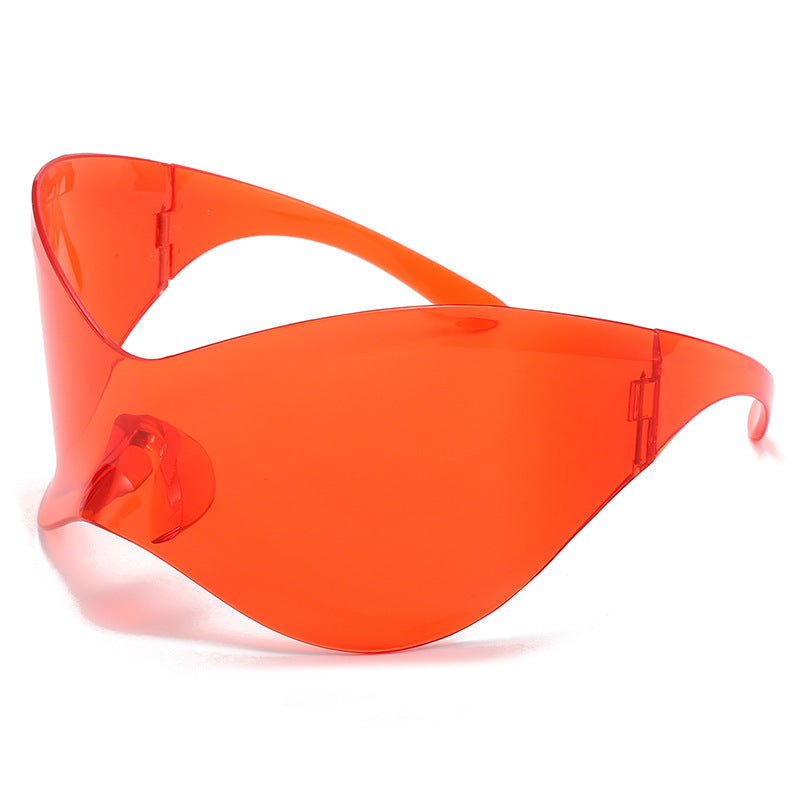 Large Rim Sunglasses Women's Fashion Y2g Millennium Rimless Riding Sunglasses Men's Cross-border Amazon Hot 37532834 e1f4 449