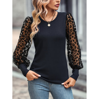 Slim-fit Color Matching Long-sleeved Top 375f0939 82ad 4688 b415 e75c271631e1