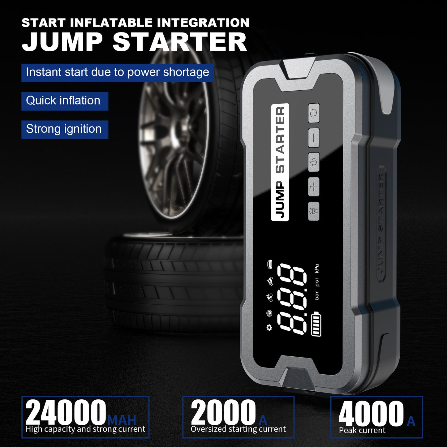 Automobile Emergency Start Power Source Car Built-in Inflatable 3760d5f5 cbee 40bc 90dc b458fb584585