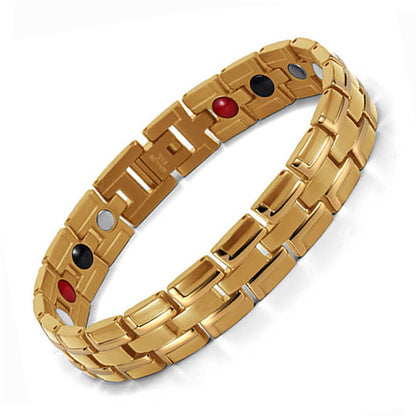 Negative ion magnetic titanium steel bracelet 3762132707181