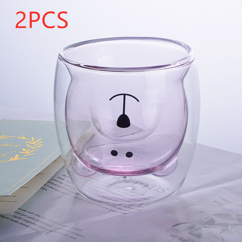 3D Double Layer Lovely Panda Cup Skull Wine Cup - HD Wireless Product #36