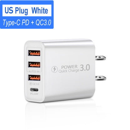 U.S. And European 3USB Mobile Phone Adapter - 图片 6