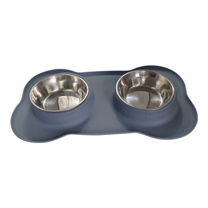 Large Silicone Pet Bowl Double Dog Bowl Stainless Steel 3774656c 1001 4810 8760 c51afb9a681e