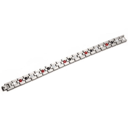 Negative ion magnetic titanium steel bracelet 378376366731