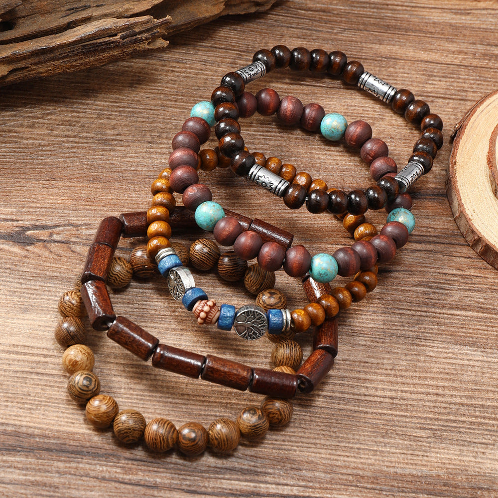 Handmade Beaded Men's Retro Multi-layer Bracelet 378e58fb 6a50 466c a4f3 507f13b13a1b
