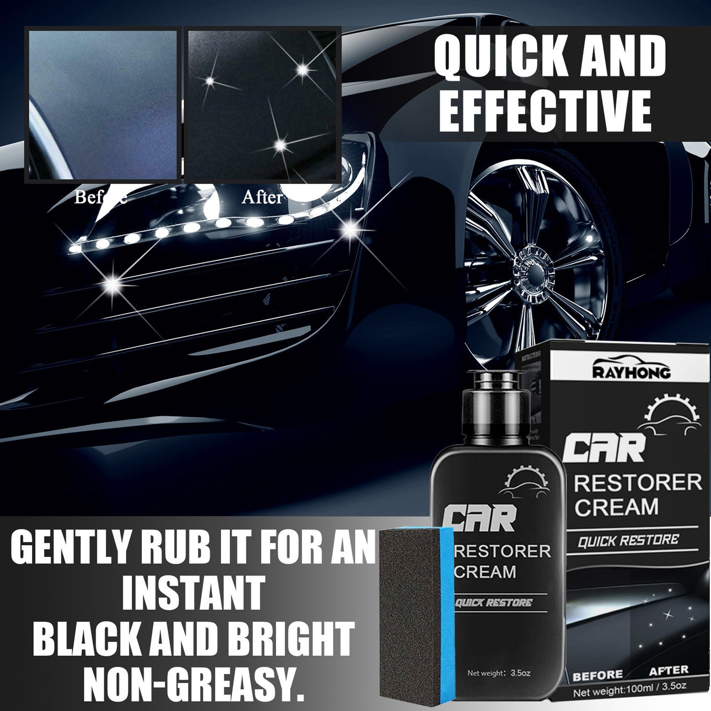 Rayhong Car Interior Renovation Agent Coated Plastic Dashboard Wax Dustproof Polished Leather Maintenance 3790b41a 1391 4db4 