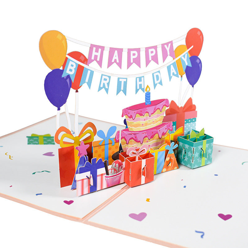 3D Three-dimensional Travel Card Handmade Card Paper Carving - HD Wireless Product #9