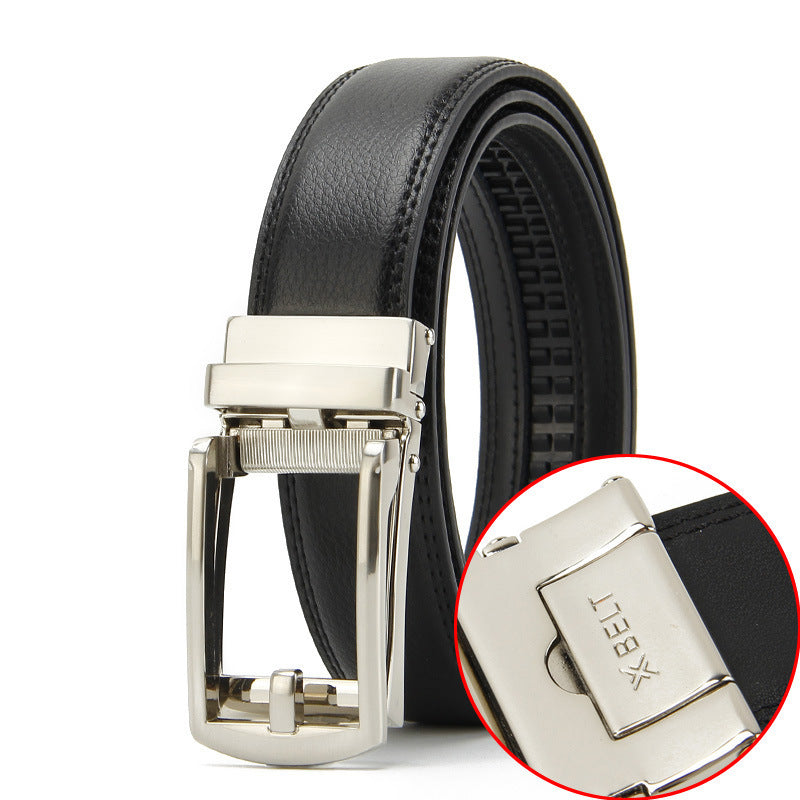 Two-layer Cowhide Fake Needle Automatic Buckle Men's Special Belt 37d585cb ea8a 47de aec4 d755e600d89e