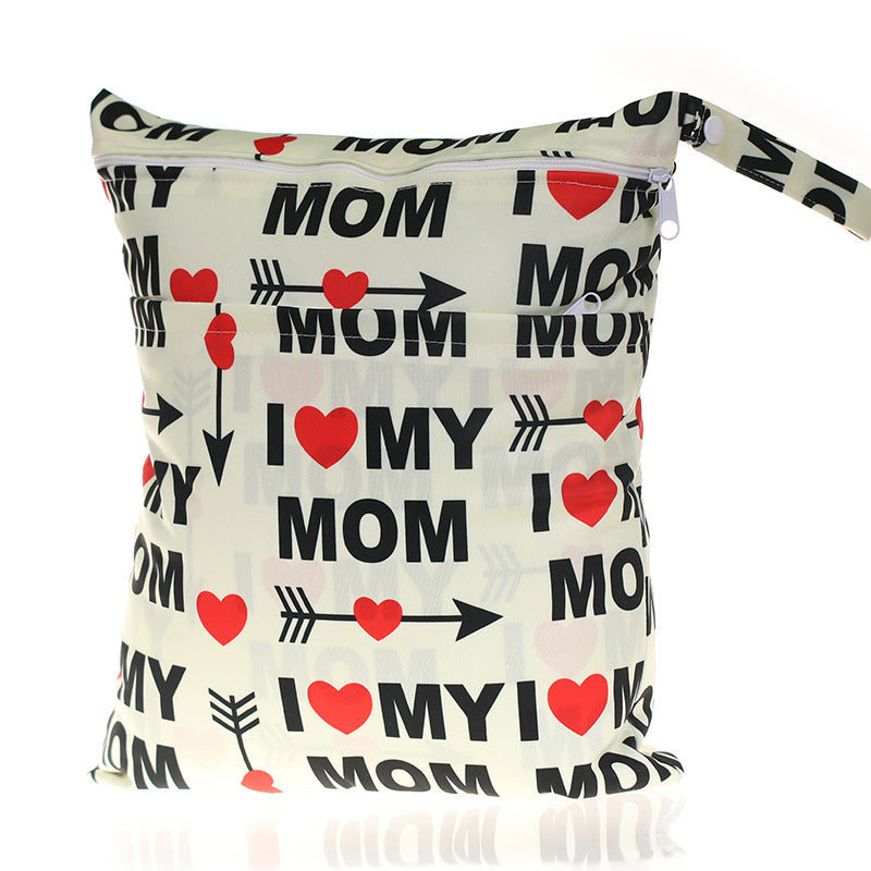 Digital Printing New Pattern Double Pocket Diaper Bag 37ee7830 5a76 4512 8ca2 980928d770a8