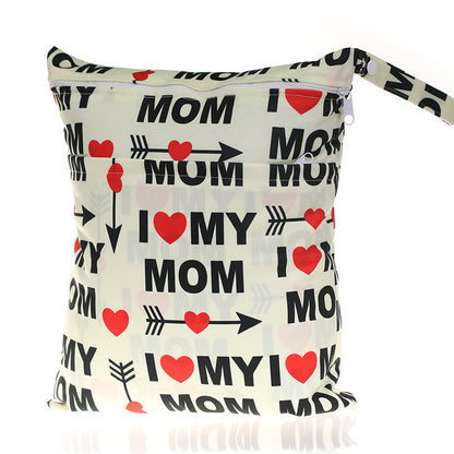 Digital Printing New Pattern Double Pocket Diaper Bag 37ee7830 5a76 4512 8ca2 980928d770a8