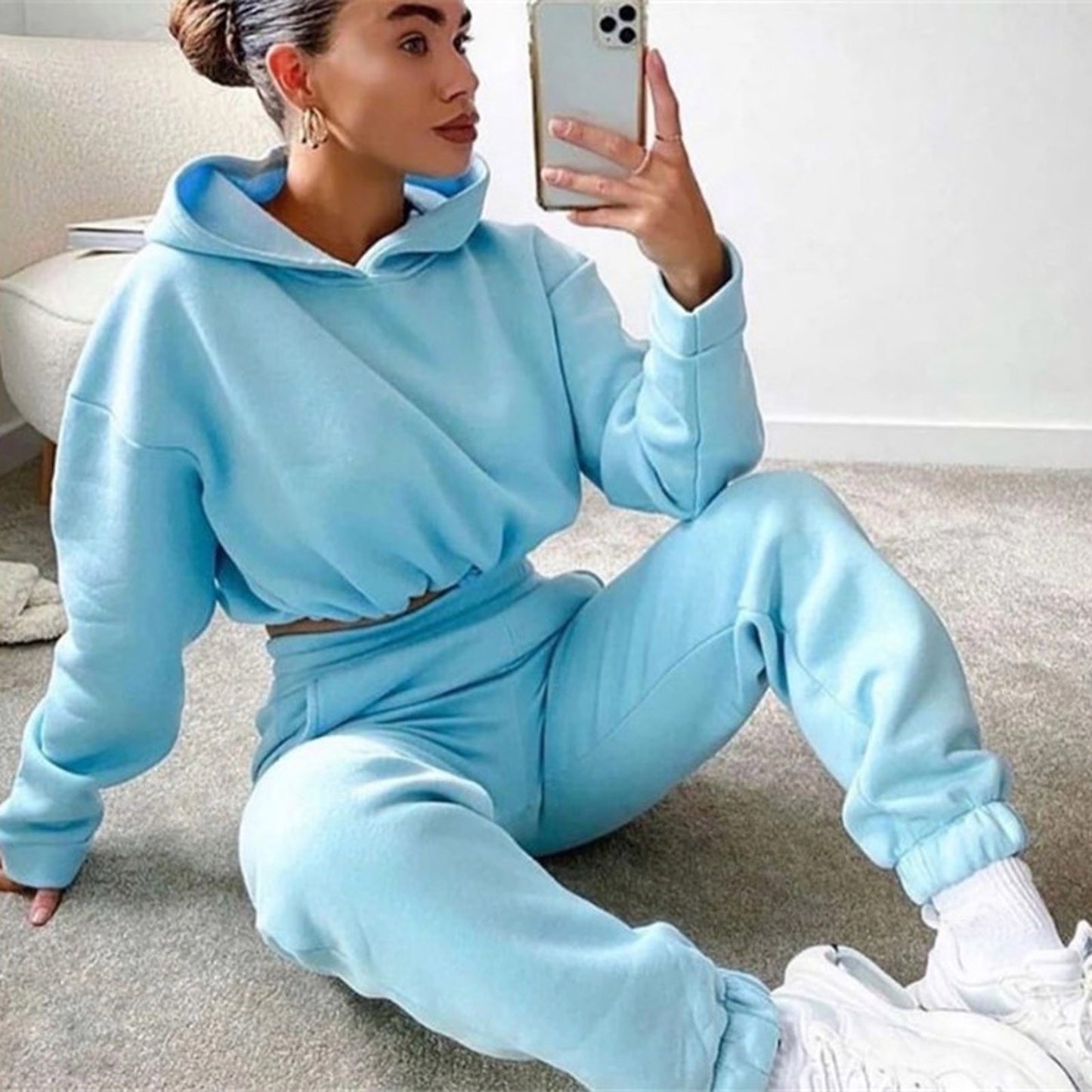 Jogging Suits For Women 2 Piece Sweatsuits Tracksuits Sexy Long Sleeve HoodieCasual Fitness Sportswear 37f1fb5c 853d 4cad a4c