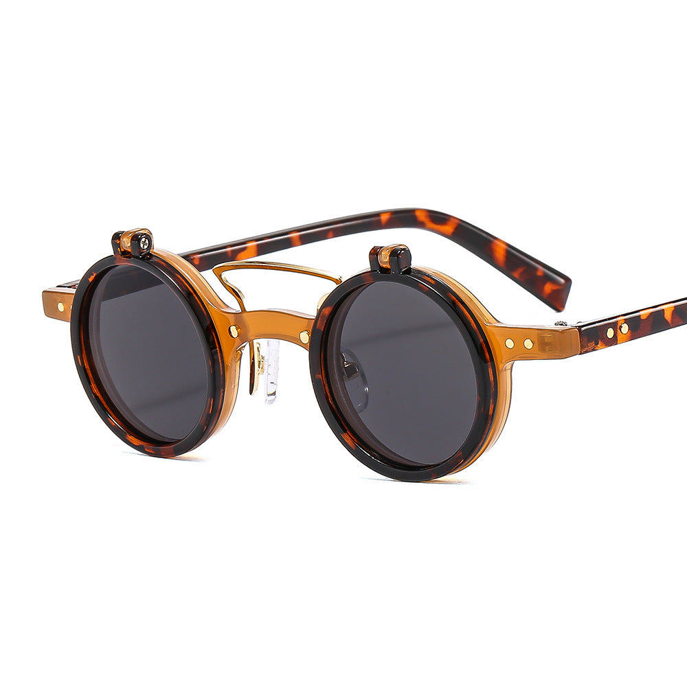 New Round Frame Punk Double-layer Flip Sunglasses 37f2341b a556 421e bad2 c3c43c3985a6