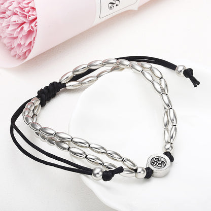 Round Starfish Yoga Pendant Anklet 3807133825063