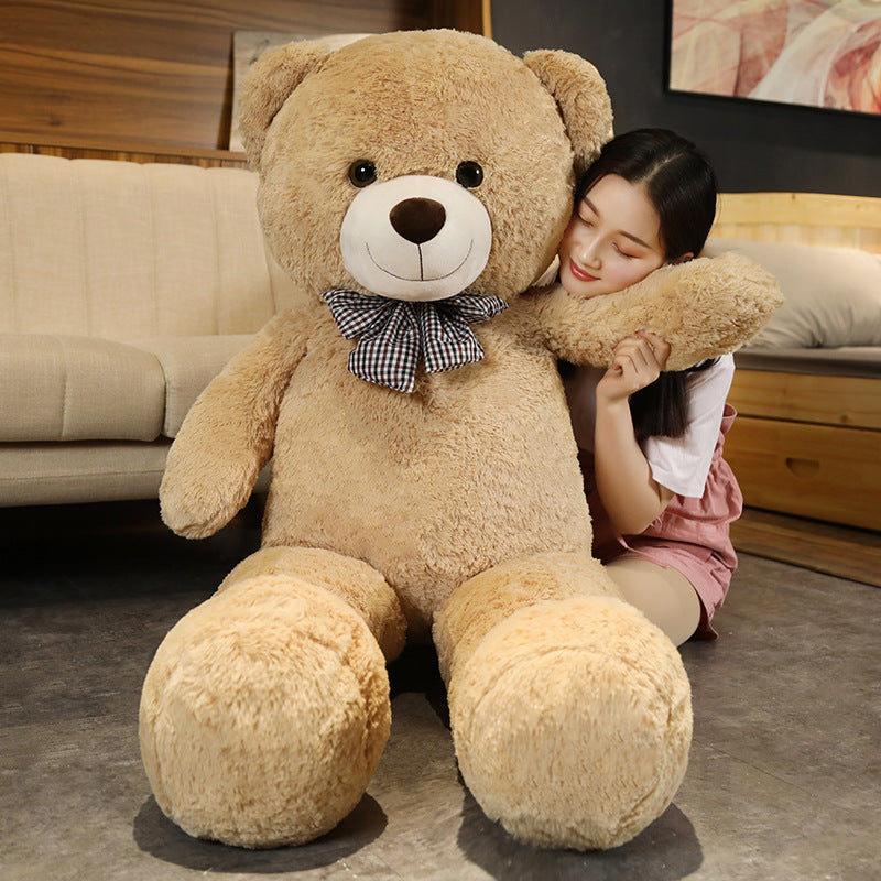 Large Teddy Bear Doll Hug Bow Tie Bear Plush Toy 381321254169