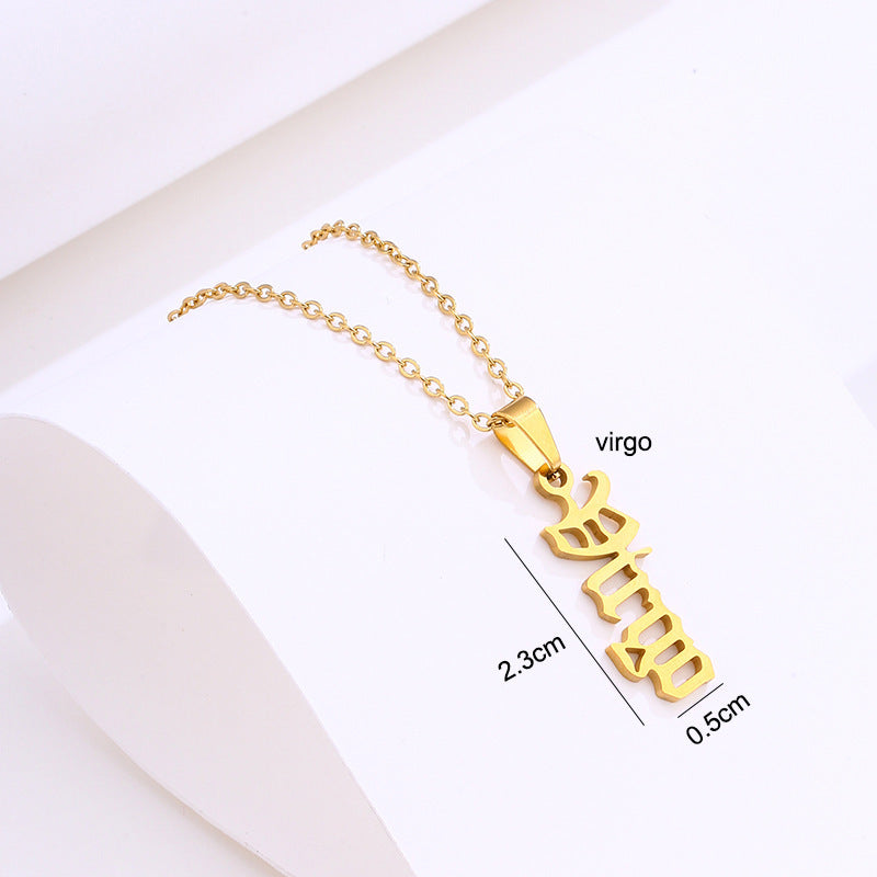 Stainless Steel Zodiac Necklace 3813cdac 6b49 4abf 8626 ee3fd19f47f0