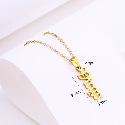 Stainless Steel Zodiac Necklace 3813cdac 6b49 4abf 8626 ee3fd19f47f0