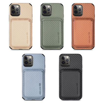 Magnetic Card Holder XR Carbon Fiber Pattern Phone Case 38179f56 61ae 436a b930 21f322daa219