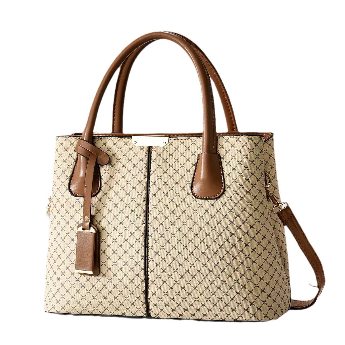 New Printed Tote Portable Shoulder Crossbody Women's Bag Middle-aged Lady Mother High Sense 3819edb6 51cd 4d16 814b 091b4af39