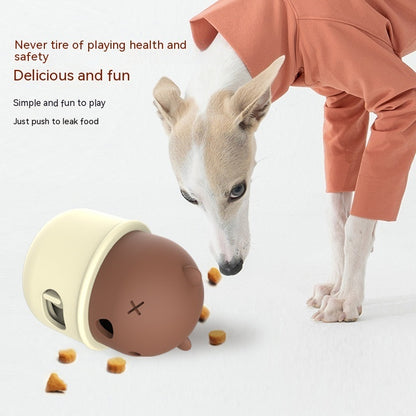 Pets Leakage Food Feeder Dog Interactive Training Toy Ball Natural Rubber Chew Dog Food Ball Snack Food Feeder Cat Puzzle Gam
