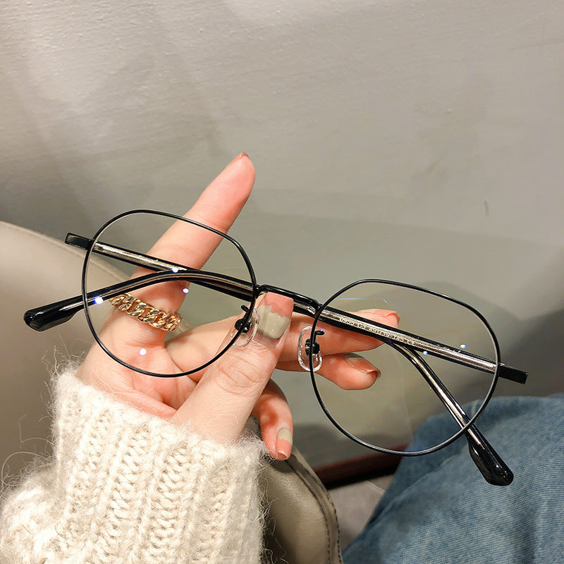Metal Plain Myopic Face Without Makeup Glasses Acetate Frames Frame 3820197b 17d6 46fd 94ee ddabddc2515e