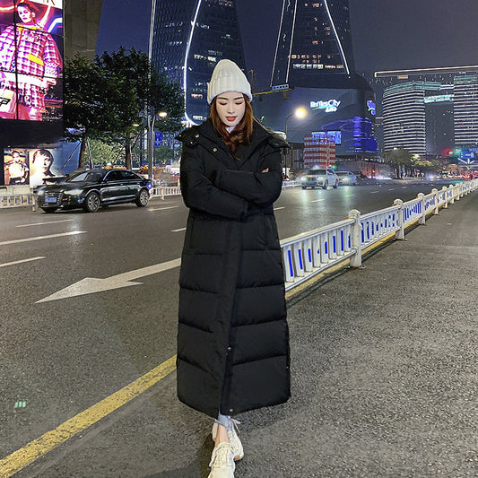 New Long Down Jacket Female Ultralong Overknee Thickened White Duck Down Coat 3825e772 1aca 4474 a255 fbd205d01cfb