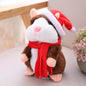 16cm Christmas Talking Hamster Plush Toy Interactive Sound Record Plush Hamster Stuffed Toys for Children Kids Christmas Gift - HD Wireless Product #9