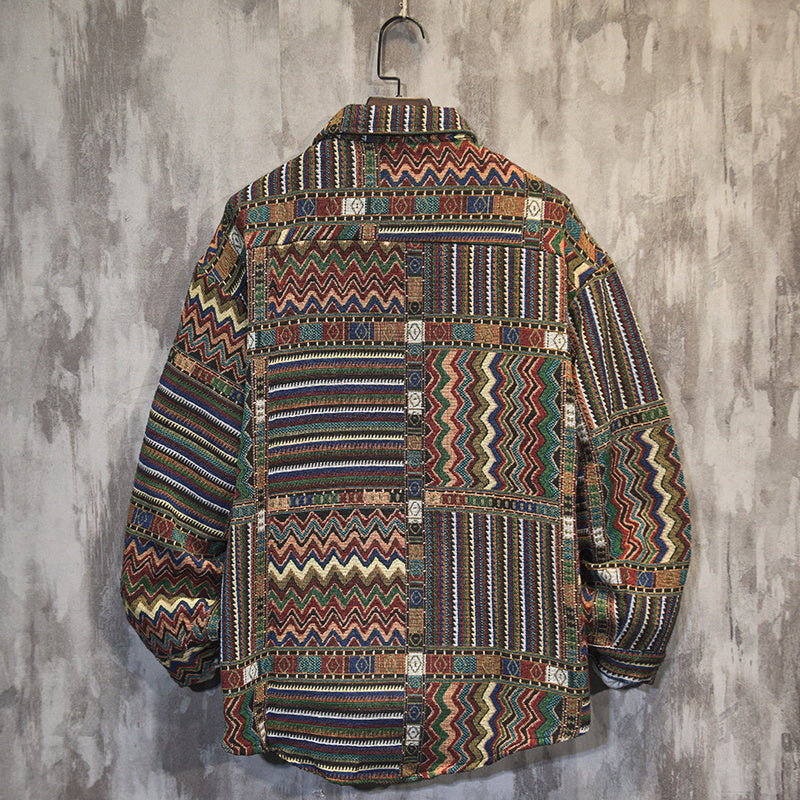 Retro Ethnic Style Long-sleeved Men's Shirt 383e8206 0f3b 4d04 8f83 f1c497ac2e7c