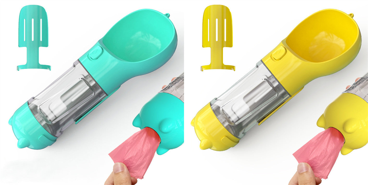 Pet Water Bottle Feeder Bowl Garbage Bag Storage Portable Pet Outdoor Travel 3 In 1 Dog Water Bottle 38428e7e 0905 4bc0 8b9e 