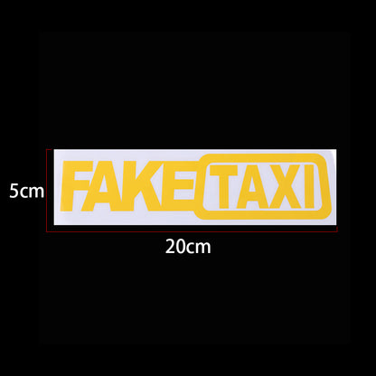 Fake taxi drift sign funny car sticker 3843349762200