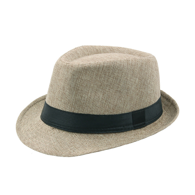 Fashion Personality Linen Top Hat Men 3852657b a6a8 4f9f bbc3 33f706287eff